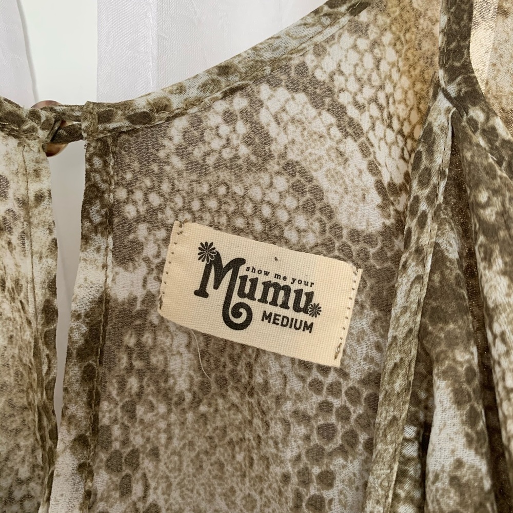 Show Me Your Mumu Snake Print Python Romper - image 4